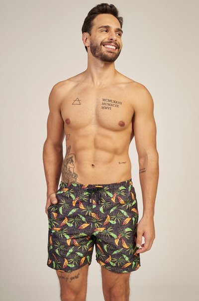 bermuda branca masculina tactel