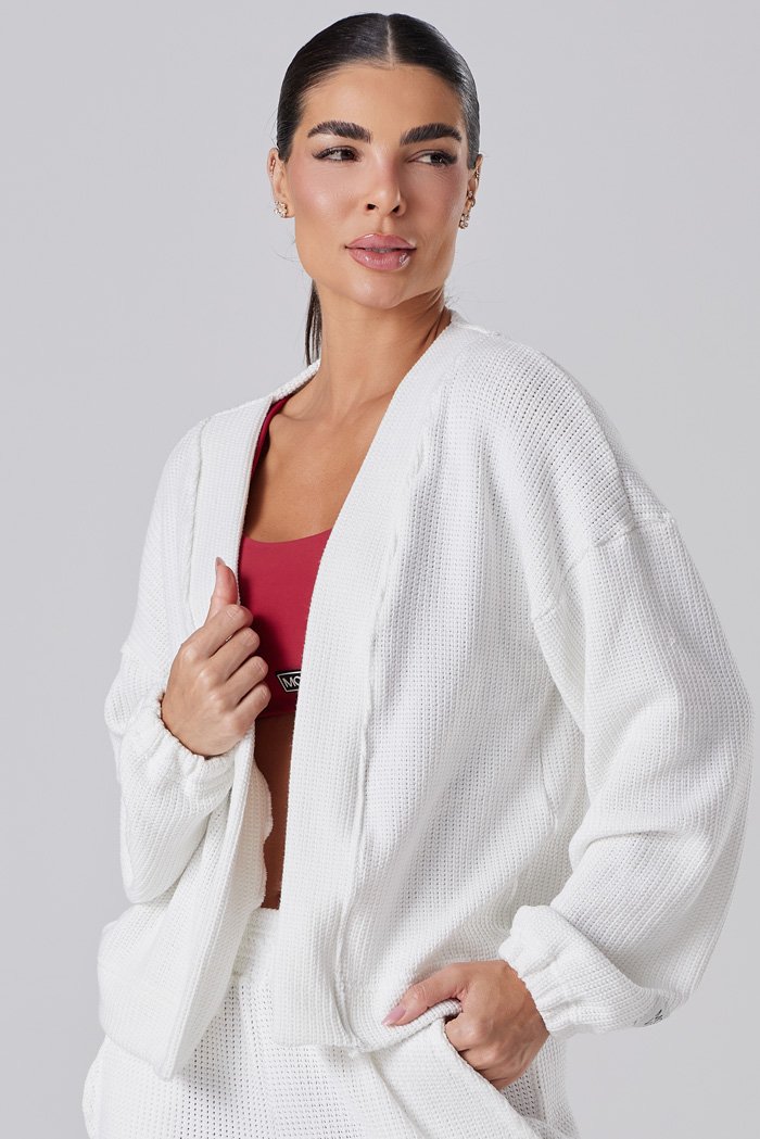 Cardigan Tricô Athleisure Natural